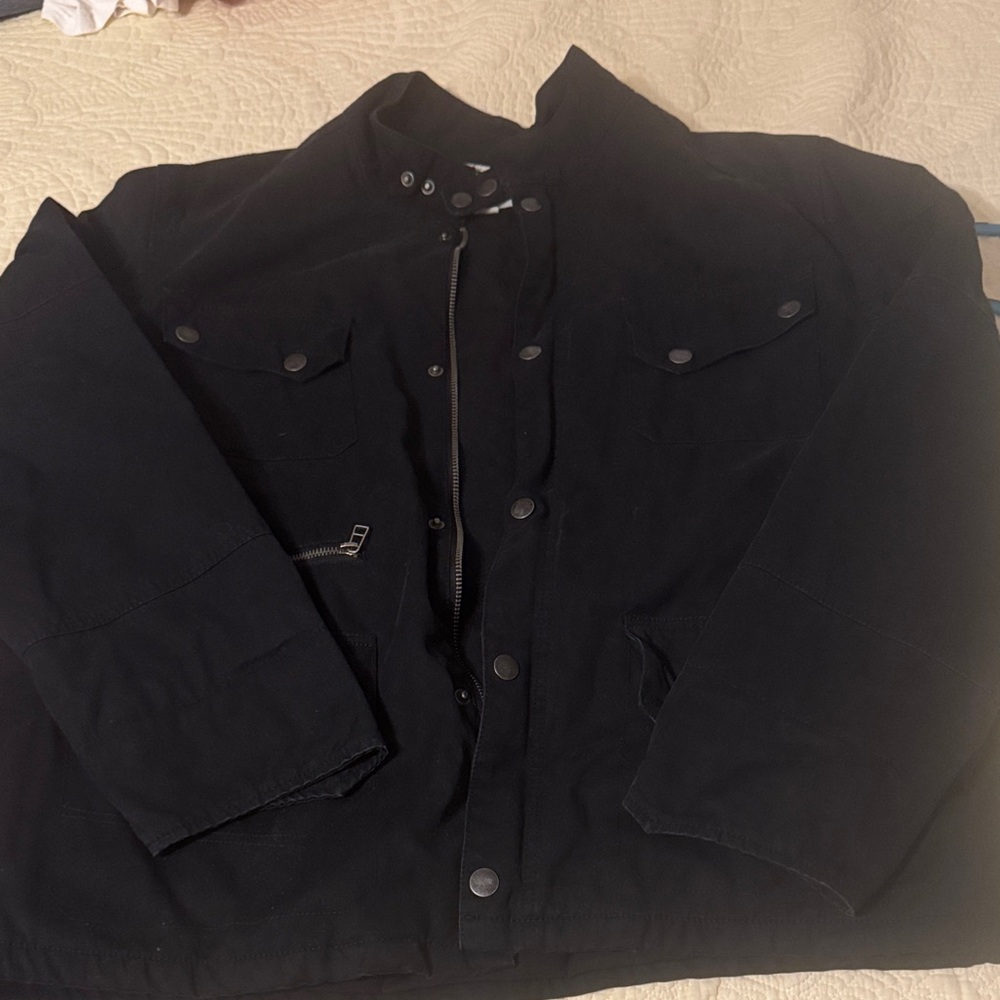 Converse Men's Dark Military Field Jacket - Picture 2 of 5
